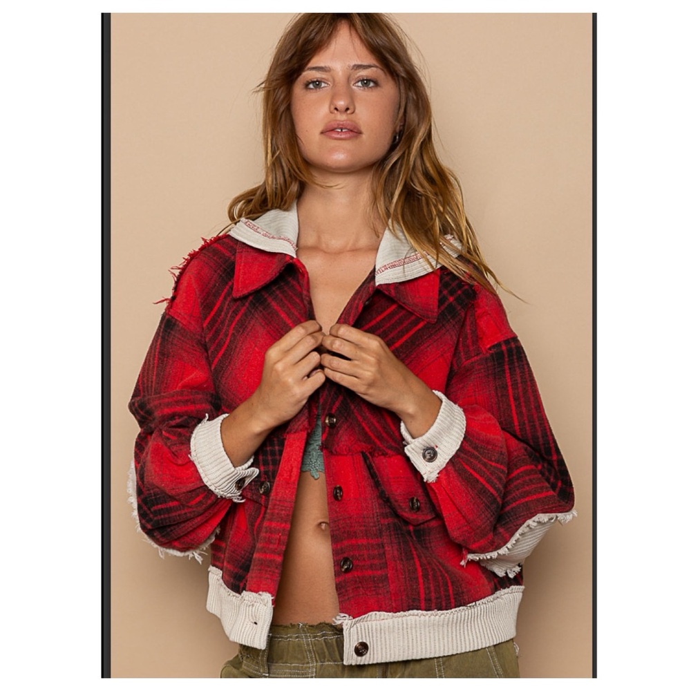 LAST ONE $45 start #129 ❤️Pretty POL oversized hooded jacket - Picture 6 of 6